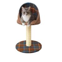 Nobleza Krabpaal met overdekt mandje - Bruin - 55 cm - thumbnail