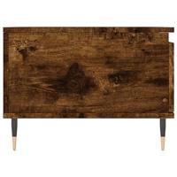 Salontafel 90x50x36,5 cm bewerkt hout gerookt eikenkleurig - thumbnail