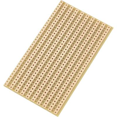 Europrintplaat hardpapier (L x B) 90 x 50 mm 35 µm rastermaat 5,08 mm Conrad Components SU527610 inhoud 1 st.