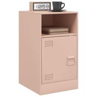 Nachtkastjes 2 st 34,5x39x62 cm staal roze - thumbnail