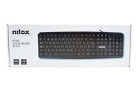 Toetsenbord Nilox NXKBE000002 Zwart Qwerty Spaans QWERTY - thumbnail