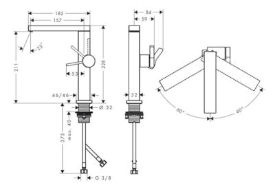 Hansgrohe Tecturis E ééngreeps wastafelkraan 210 Fine CoolStart met draaibare uitloop en PushOpen afvoerplug, Brushed Bronze Hansgrohe Tecturis E ééngreeps wastafelkraan 210 Fine CoolStart met draaibare uitloop en PushOpen afvoerplug, Brushed Bronze