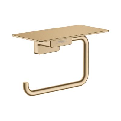 Hansgrohe AddStoris toiletrolhouder met planchet 15x8x9,3cm brushed bronze