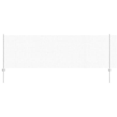 VidaXL Hek met paal zilver 0,8 x 25 m staal
