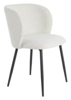 Light & Living Eetkamerstoel 'Elyna' Bouclé, kleur Lichtbeige - thumbnail