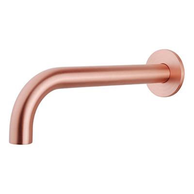 Wiesbaden inbouw-uitloop rond 25cm 1/2'' geborsteld koper