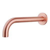 Wiesbaden inbouw-uitloop rond 25cm 1/2'' geborsteld koper - thumbnail