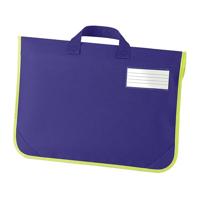Quadra QD452 Enhanced-Viz Book Bag - French Navy - 38 x 28 cm - thumbnail