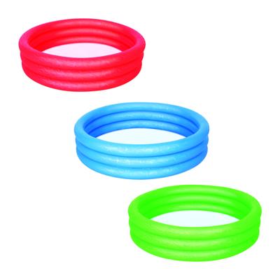 Bestway Opblaasbaar Kinderzwembad 3 Ringen Eco Kleur Assortiment 102x25 cm +2 Jaar Tuin 51024 - thumbnail