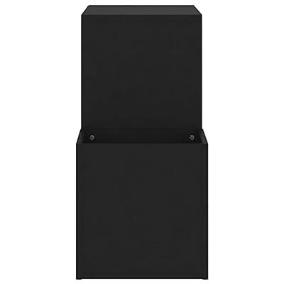 Opbergkast 105x35,5x70 cm spaanplaat zwart