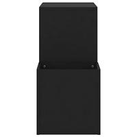 Opbergkast 105x35,5x70 cm spaanplaat zwart - thumbnail