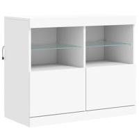 Dressoir met LED-verlichting 81x37x67 cm wit - thumbnail