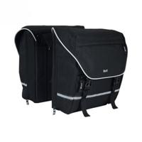 Dubbele Sportieve Fietstas SPRTV Zwart/Zilver - thumbnail