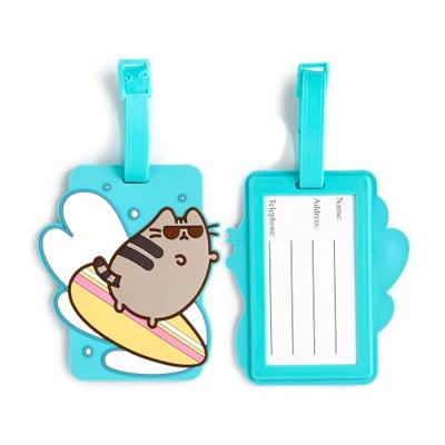 Pusheen de Kat Zomer Surfer PVC Kofferlabel