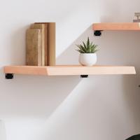 Wandschap 60x50x(2-6) cm onbehandeld massief eikenhout - thumbnail