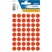 Etiket HERMA 1866 rond 12mm fluor rood 240stuks - thumbnail
