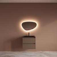 Badmeubelset BWS Riga Met Asia Wastafel Mat Zwart 60 cm Latte Boss & Wessing - thumbnail