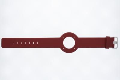 Horlogeband Jacob Jensen 273 Onderliggend Leder Rood 23mm
