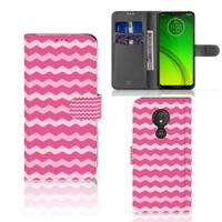 Motorola Moto G7 Power | Telefoon Hoesje | Waves Pink - thumbnail