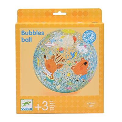 Ballon met gekleurde ballen - DJECO geel - thumbnail