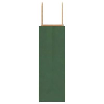 VidaXL Papieren zakken 250 st met hengsels 21x11x31 cm groen