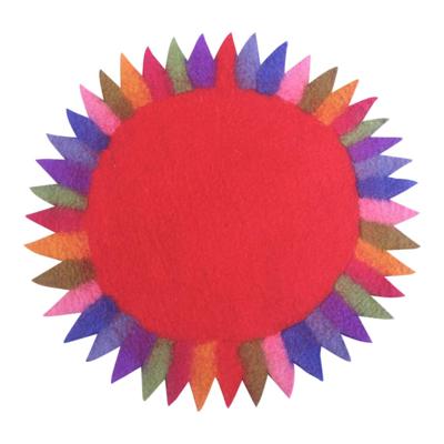 Placemat Zonnebloem Rood