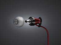 Sennheiser FBA_M2 IEG 506244 Momentum in-ear koptelefoon galaxy rood/Zwart - thumbnail