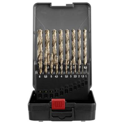 TOOLCRAFT TO-9913155 HSSE-Co 5 Metaal-spiraalboorset 19-delig DIN 338 Cilinderschacht 1 set(s)