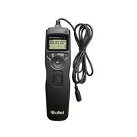 Rollei Kabelontgrendeling voor Sony - Instelbare belichtingstijd van 1 seconde tot 100 uur, LCD-scherm met achtergrondverlichting, incl. batterijen - Zwart - thumbnail