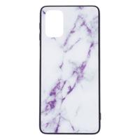 Shop4 - Samsung Galaxy M31s Hoesje - Harde Back Case Marmer Wit - thumbnail