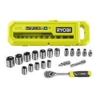 Ryobi RHRS20PC | 20-delige 3/8" ratel en dopsleutelset - 5132006069 - thumbnail