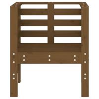 Tuinstoelen 2 st 61,5x53x71 cm massief grenenhout honingbruin - thumbnail