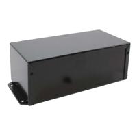 Hammond Electronics 1411FBSBK Universele behuizing 203 x 102 x 76 Aluminium Zwart 1 stuk(s) - thumbnail