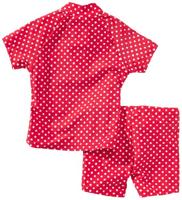 Playshoes tweedelige zwemsuit Stippen Rood Wit-74-80 - thumbnail