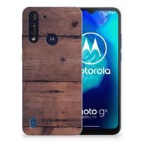 Motorola Moto G8 Power Lite | Bumper Hoesje | Old Wood - thumbnail