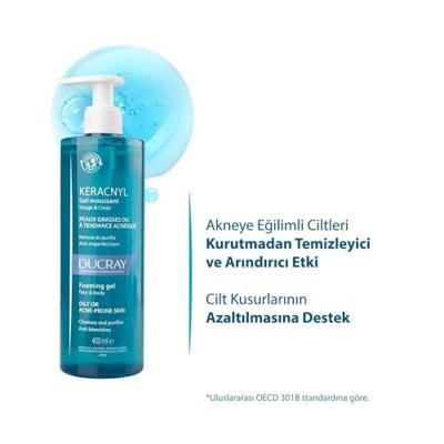 Ducray Keracnyl Gel Moussant 400ml