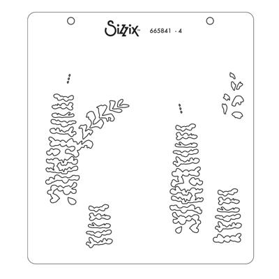 Sizzix • layered stencils layered wildflowers 4stuks