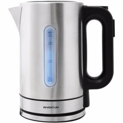 Inventum hw817d snoerloze waterkoker 2200w 1.7l rvs/zwart