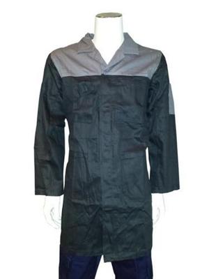 Bestex Stofjas drukkers katoen zwart/grijs s