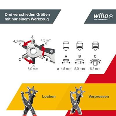 Gatentang Professional met drukknop 225mm Wiha 29550