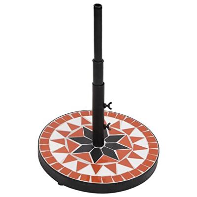 Parasolvoet rond 12 kg terracotta wit - thumbnail