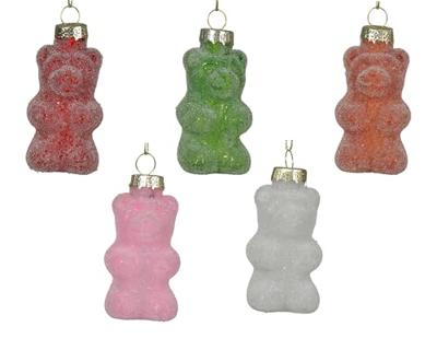 Decoris Kersthanger gummy beer glas 8cm 5 stuks Decoris Kersthanger gummy beer glas 8cm 5 stuks