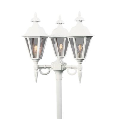 Lantaarnlamp Pallas 3-lichts 63cm matwit exclusief paal 528-250