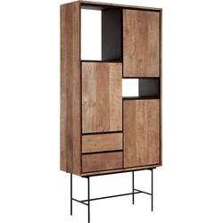 DTP Home Boekenkast 'Metropole' Teakhout, 210 x 100cm DTP Home Boekenkast 'Metropole' Teakhout, 210 x 100cm