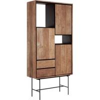 DTP Home Boekenkast 'Metropole' Teakhout, 210 x 100cm - thumbnail