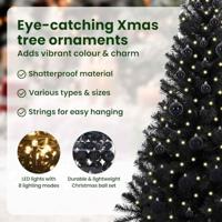 VidaXL Kerstboom met 150 led met standaard zwart 150 cm pvc - thumbnail