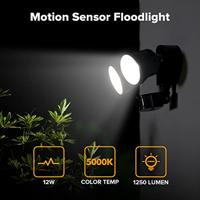 Lutec WandlampShrimp zwart met sensor - 7622104330 - thumbnail