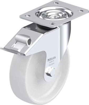 Blickle LE-PO 175G-FI Zwenkwiel met rem Wieldiameter: 175 mm Draagvermogen (max.): 300 kg 1 stuk(s)
