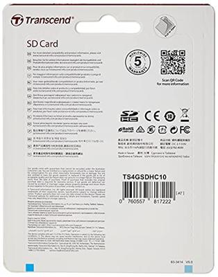 Transcend Premium SDHC-kaart Industrial 4 GB Class 10