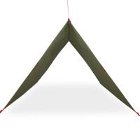 Kampeerluifel waterdicht 406x306 cm olijfgroen - thumbnail